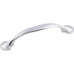 Elements 647-96 Watervale 5 3/8" Overall Length Zinc Die Cast Cabinet Pull