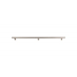 Top Knobs SSH Stainless Hollow Bar Pull (3 Posts), Brushed Stainless Steel