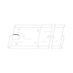 Pemko TYPE13 Offset Floor Closer Threshold Assembly w/ Both Ends Mitered