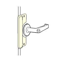 Don-Jo 9211 Latch Protector for Outswinging Doors, Pollybagged