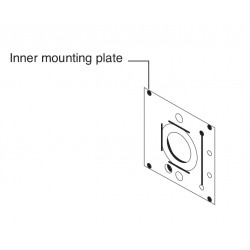 Falcon AS5813 Mounting Plate For Use With No Outside Trim