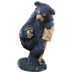 Design House 328203 24" Wipe Your Paws Bear w/ Gnome