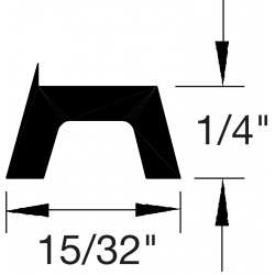 Reese E1 Thresholds, Assembly Component, 15/32" x 1/4"