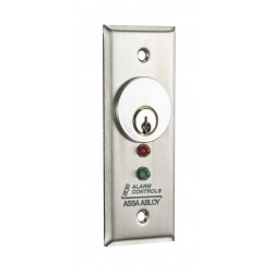Alarm Controls MCK Series Mortise Cylinder Stations, DPDT Momentary Switch