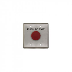 Camden CM-400W Series Mushroom Push Button W/ Stainless Steel Double Gang Faceplate