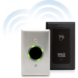 Camden CM-324 Battery Powered Wireless Active Infrared Hands-Free Switch w/ Stainless Steel Faceplate