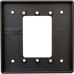 Camden CM-540B Double Gang / Square Mounting Box, Flame & Impact Resistant Black Polymer (ABS)
