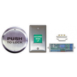 Camden CX-WC12 Restroom Control Kit, 4½" Push Plate & Annunciator System