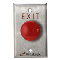  6211 US10B ATS Palm Buttons Alternate Action SPDT, "EXIT" Faceplate Signage