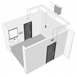 DynaLock 8500-2 Two-Door Communicating Bathroom System