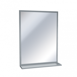 ASI 0625 Stainless Steel Chan-Lok Frame – Plate Glass Mirrors With Shelf