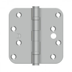 Deltana SS44R5BU32D-S 4" x 4" x 5/8" Radius , Residential, Ball Bearing, Security Hinge,Brushed Stainless