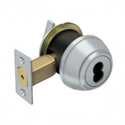 Deltana CL200LMIC-26D Single Deadbolt IC Core Non CYL GR1, Finish-Brushed Chrome
