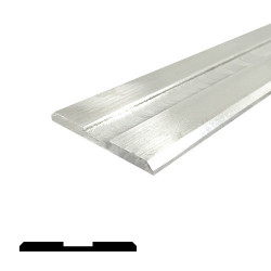 Legacy Manufacturing 319MA Floor Barrier Threshold (3" by 1/4"), Finish-Mill Aluminum