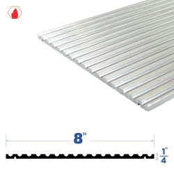 Legacy Manufacturing 3876MA Adjustable Threshold (8" by 1/4"), Finish-Mill Aluminum