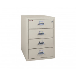 FireKing 4-2536-C Card-Check-Note File Cabinet, 4 Drawer, 644 Ibs, 1 Hour Fire Rated