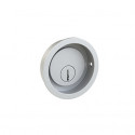  11726PCE-3 PBZ Contemporary Round Flush Pull For Mortise Cylinder