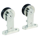  DD11-23S96SS Top Mount, Single Wheel, for Wood Doors, Soft Closing
