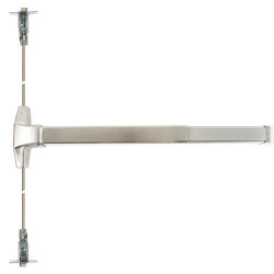 Pamex EF9120 Narrow Stile Exit Device, Fire Rated Concealed Less Bottom Vertical Rod w/ LBR