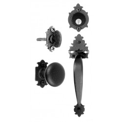 Acorn WT6BI Small Warwick Handle & Knob Mortise Lock Set