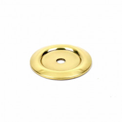 Century 12069-3 Saturn Back Plate For Knob, 1 1/4" Diameter, Polished Brass