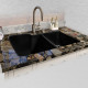 Ceco 735-UM Offset Undermount Kitchen Sink, 33"x22"x10", High-Low Double Bowl