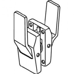 Trimco 1563A Push/Pull Latch, Tubular, Passage, Both Levers Up