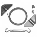 D&D 420001 Wood Hardware Gate Anti-Sag Kit, Finish-Zinc