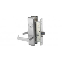 ACCENTRA (formerly Yale) SL8800FL Series Security Mortise Lock, Stainless Steel w/ Nickel Plated Lever