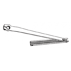 Cal-Royal 8626-ARM Optional Straight Pull Arm, Non-Handed, For 0" to 6" Reveal, For 8600 Series