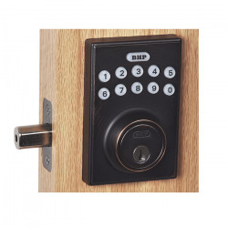 BHP EL206 Electronic Deadbolt With Square Plate, Electronic Deadbolt
