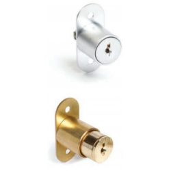 CCL 2069 Series. Length- 7/8", Keying- JVR, Push & Turn Sliding Door Lock