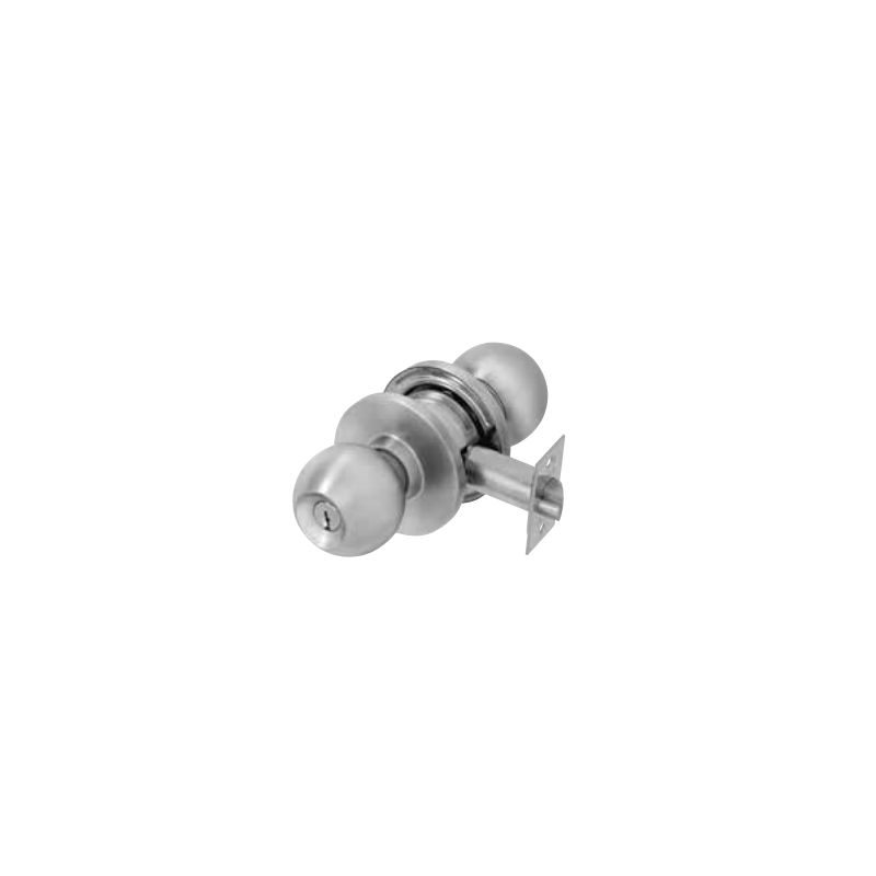PDQ SV Series Grade 2 Standard Duty CQ Ball Knob Cylindrical Lock, Non Cylinder