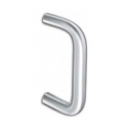  91 3D 33H3FS Push Pull Bar 1" Round Straight Pull, Finish-Satin Stainless Steel