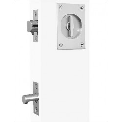 Accurate Lock & Hardware 161-PA Sliding & Pocket Door Tubular Passage Set