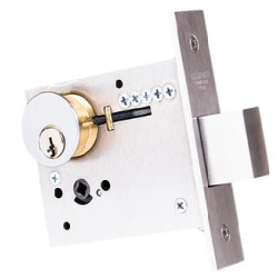 Accurate Lock & Hardware LR 7200SEC Ligature Resistant Auxiliary Lockset, High Security Mortise Lock