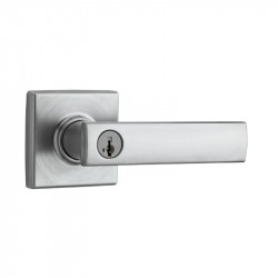 Kwikset 740VDL 282-829 Entry Vedani Lever, Entrance with SmartKey Cylinder with Six Way Adjustable, Satin Chrome