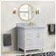 Bellaterra 400800-37R-WH 37" Single Vanity In White Finish Right Door/Right Sink