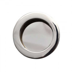 Gruppo Romi 600C Clear Round Flush Pull - Solid Brass