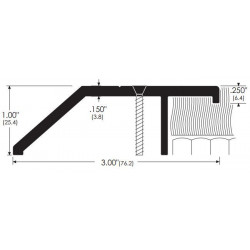 ZERO 643A/BK/D/G Carpet Divider / 3”(76.2) wide