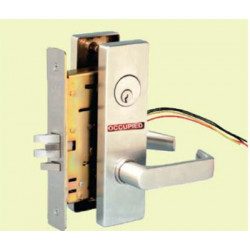 TownSteel MEE Electrified Mortise Lock w/ Status Indicator - Escutcheon, Satin Chrome