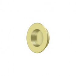 Deltana FP Flush Pull, Round, Solid Brass