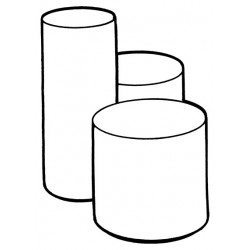 Peter Pepper DT Cylindrical Fiberglass Drum Table - PPP Finish