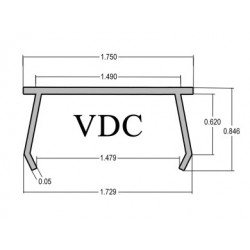 FHI VDC Vinyl Door Cap For Door Sweep
