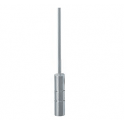 Forest Drapery 29AWAND-16 40" Round Metal Baton-Stainless Steel