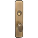 Omnia 1432N00R30 Exterior Traditional Mortise Lockset Sectional Rose (Traditional) w/ Knob