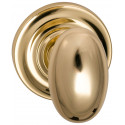 Omnia 434RT/238T.PA3A Interior Traditional Egg-shaped Knob Latchset - Solid Brass