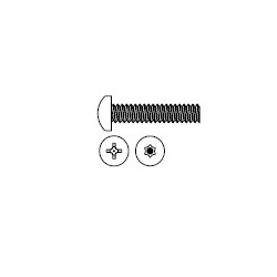 Markar S222-416R16-603 1/4-20 x 1" Pan Head Machine Screw, Phillips, Zinc