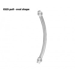Karcher Design ES25 Oval Shape Pull Handle, Satin Stainless Steel