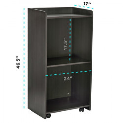 Adiroffice 661-07 Mobile Hostess/Presentation Stand with Wheels